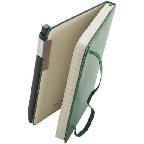 De Classic balpen met klikmechanisme is speciaal ontworpen voor bevestiging aan de zijkant van een Classic notitieboek met harde kaft. Matte gekleurde afwerking met geborsteld stalen clip en 1,0 mm intrekbare punt.