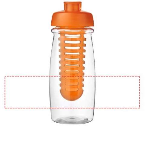 Enkelwandige sportfles met een stijlvolle ronde vorm. Fles is gemaakt van recyclebaar PET materiaal. Voorzien van een morsvrije, flipcapdeksel en een verwijderbare infuser waarmee je jouw favoriete fruitsmaak toe kunt voegen aan je drankje. Volume 600 ml. Mix en match kleuren om je perfecte fles te maken. Neem contact op met de klantenservice voor meer kleuropties. Gemaakt in het Verenigd Koninkrijk. Verpakt in een thuis-composteerbare polybag. BPA-vrij.