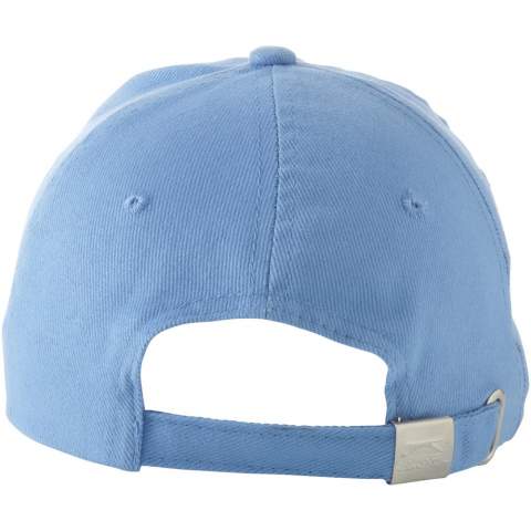 Pre-curved visor with sandwich. Embroidered eyelets for ventilation. Metal buckle closure. Head circumference: 58 cm.