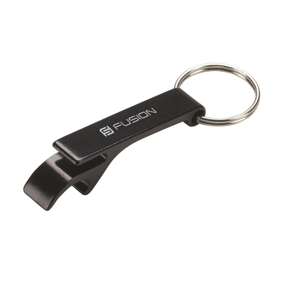 OpenUp opener sleutelhanger - zwart (± PMS Black)