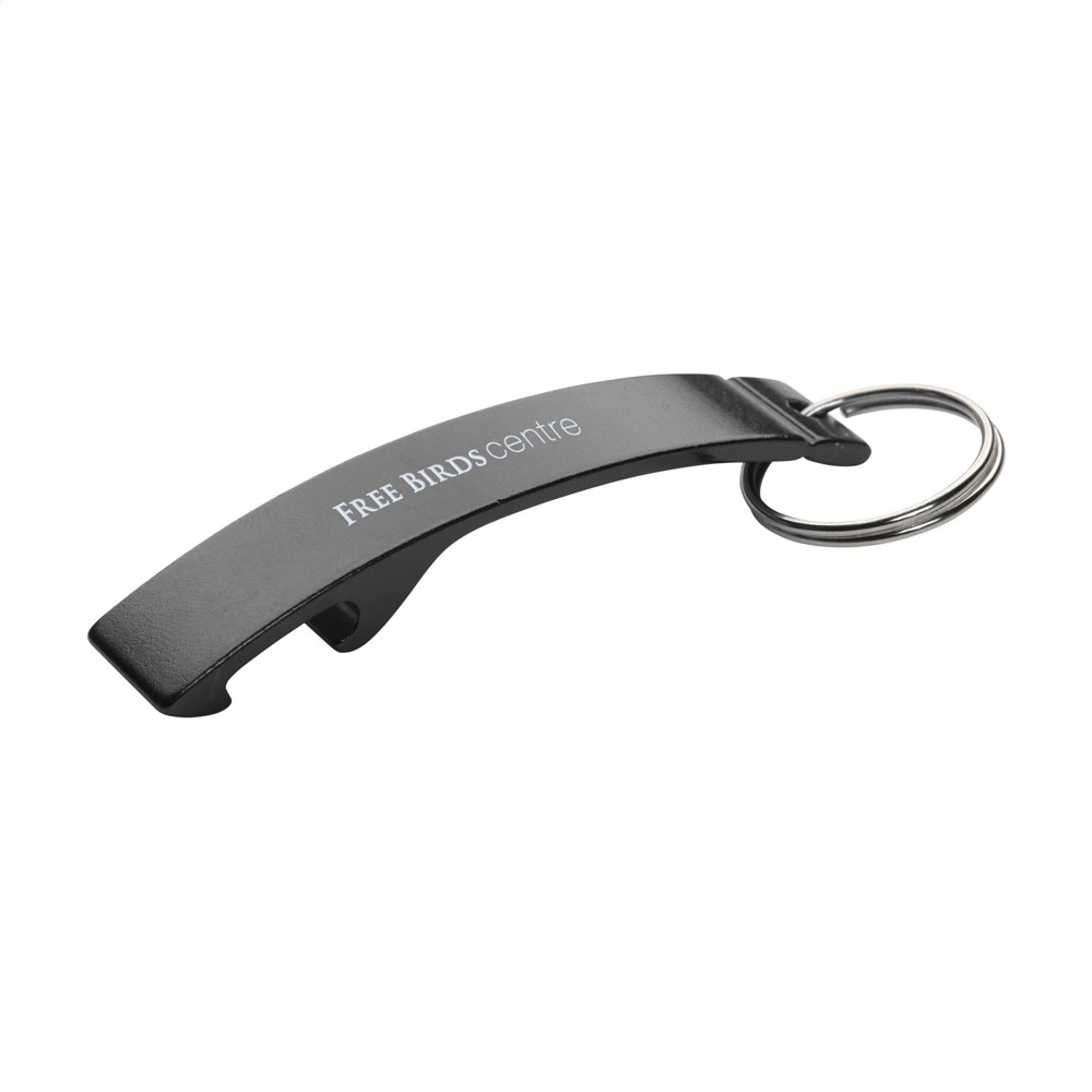 Alu Opener sleutelhanger - zwart (± PMS Black)